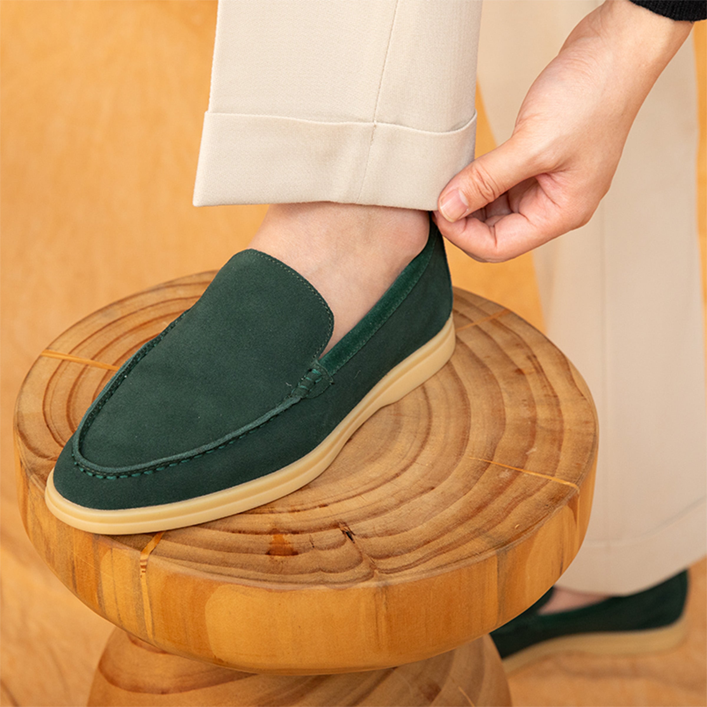 Positano Süet Loaferlar