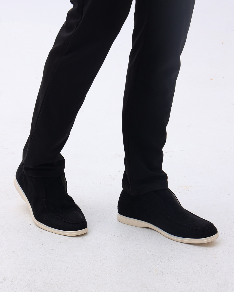 Yüksek Süet Loaferlar