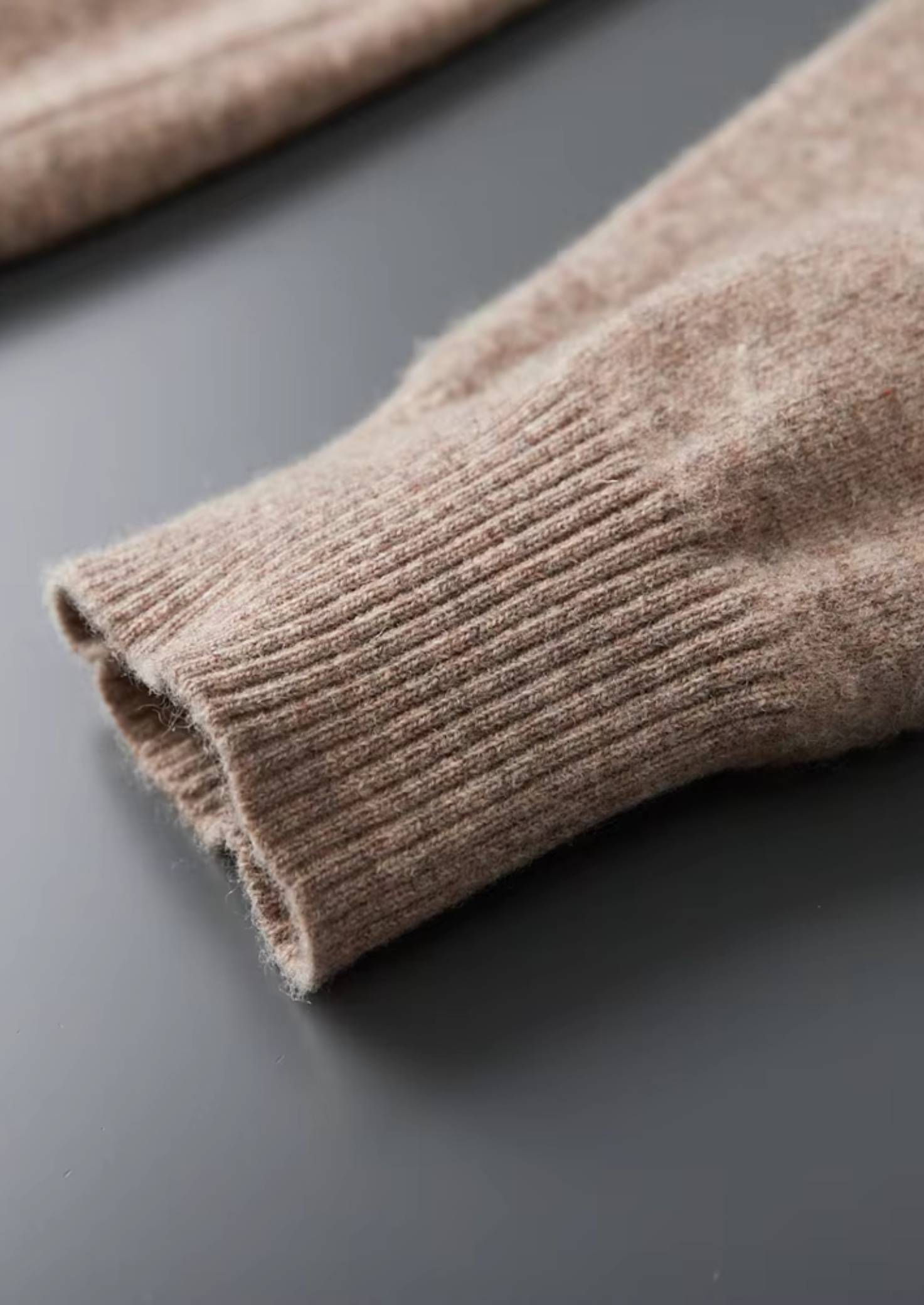 Saf Ekstra İnce Merino Yünü Relax Hoodie
