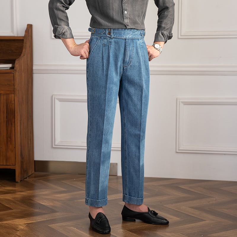 Denim Lorenzo Vintage Düz Kesim Pantolon