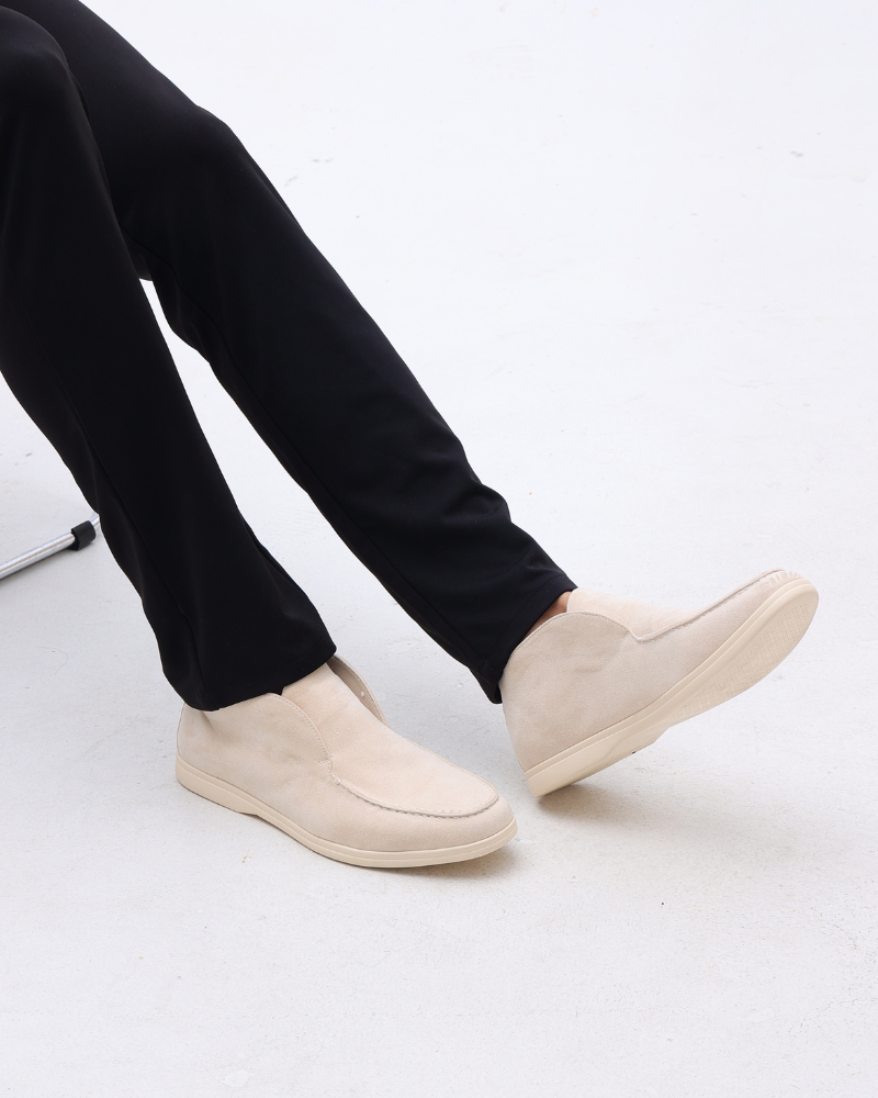 Yüksek Süet Loaferlar
