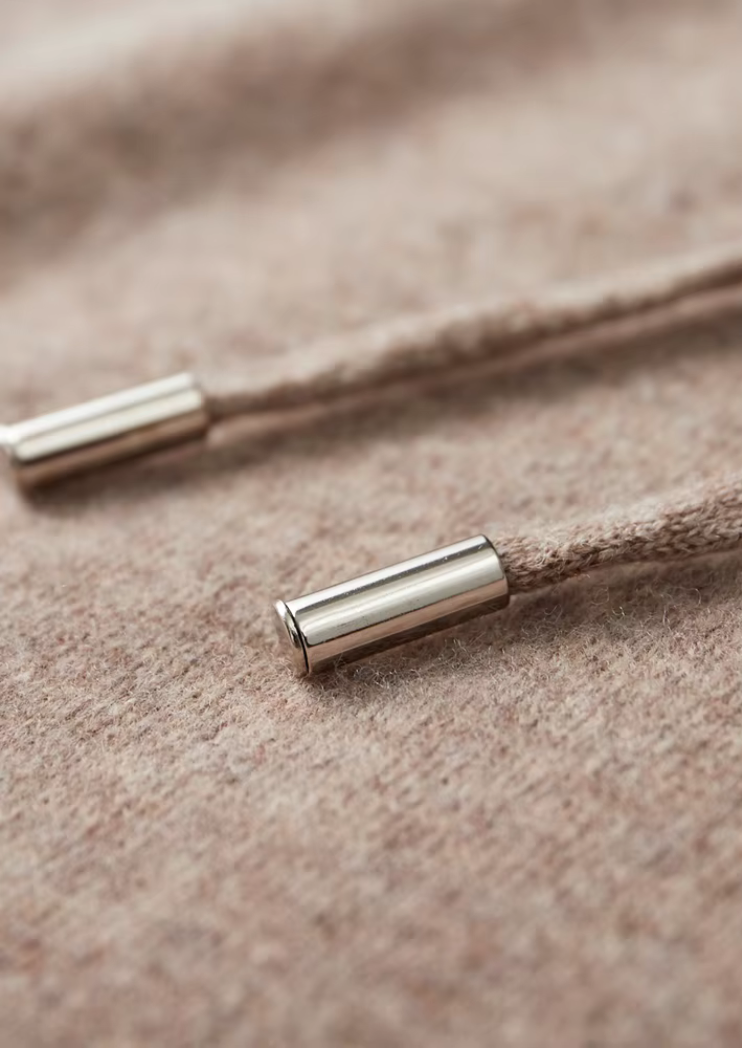 Saf Ekstra İnce Merino Yünü Relax Hoodie