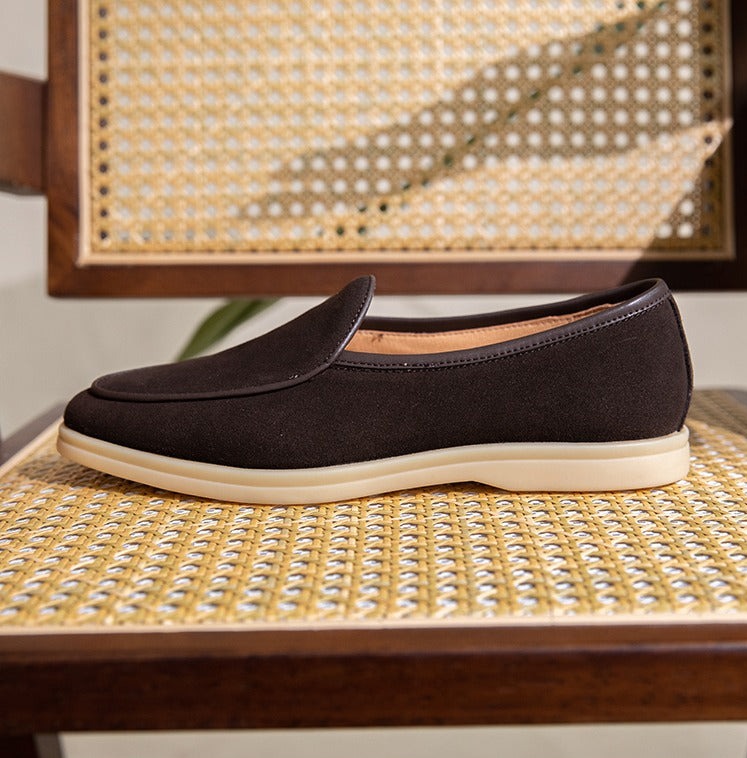 Du Cap Süet Belçika Loafer