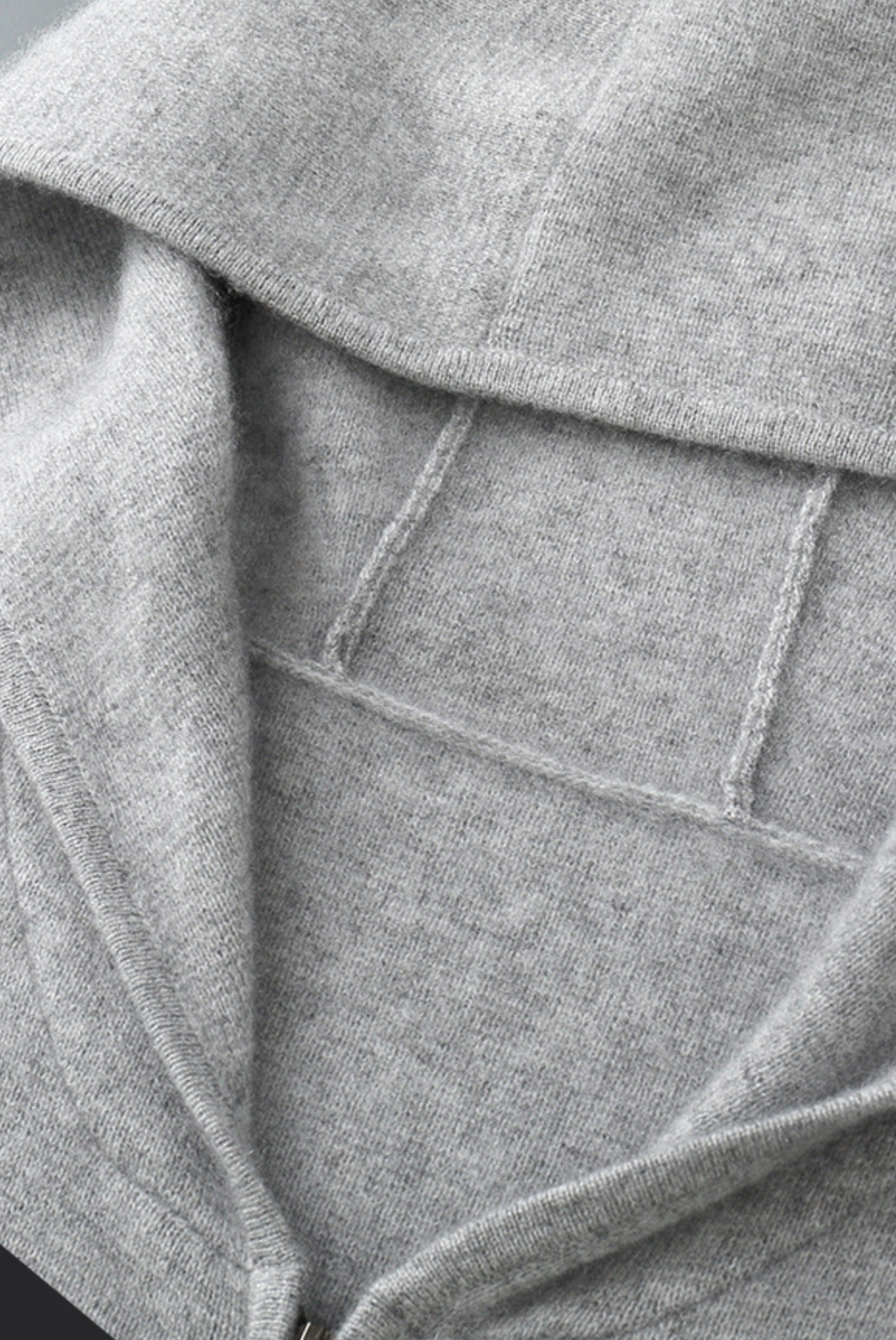 Merino Yünü Fermuarlı Hoodie MARTIN MILANO®