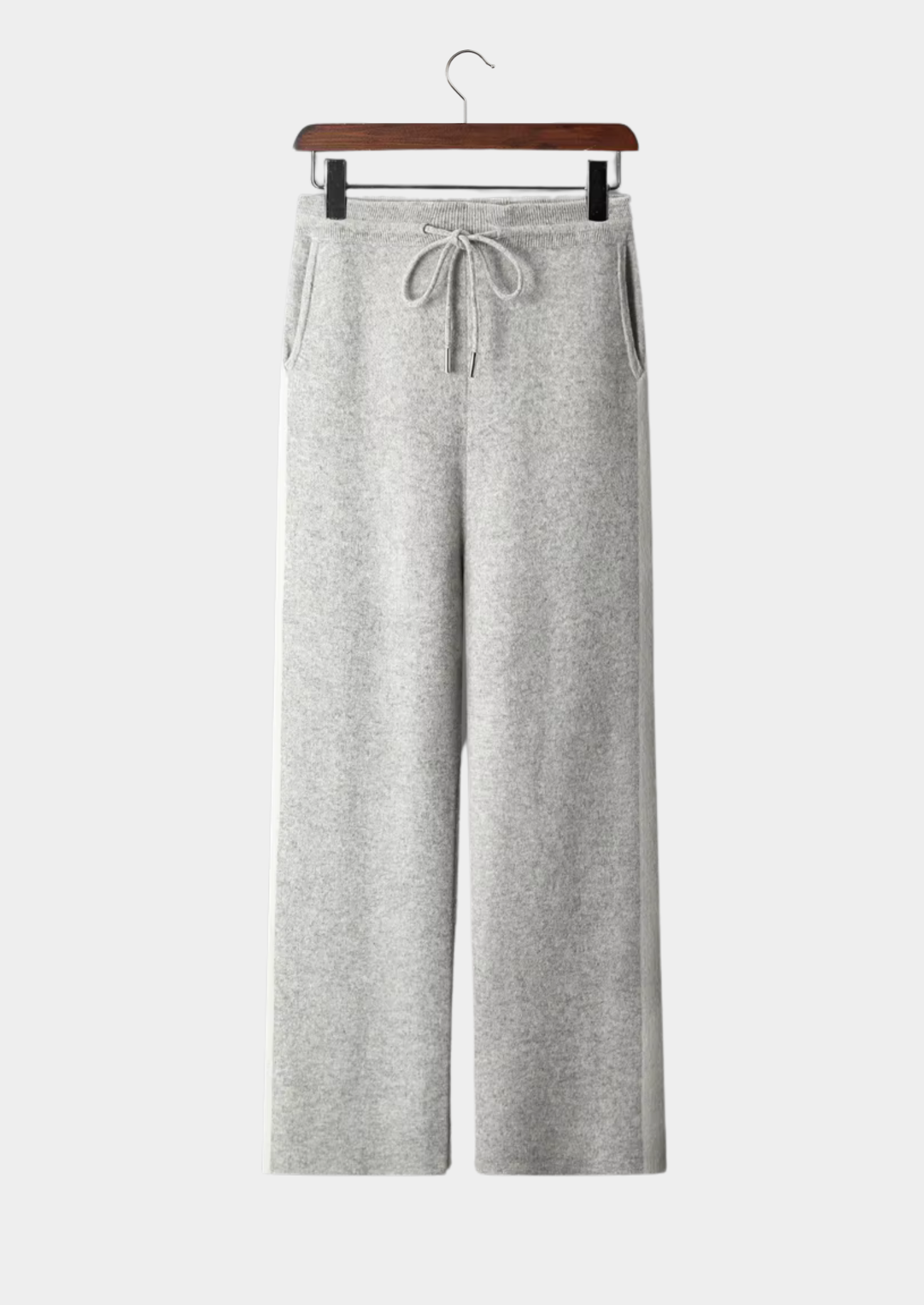 Saf Ekstra İnce Merino Yünü Oversize Pantolon