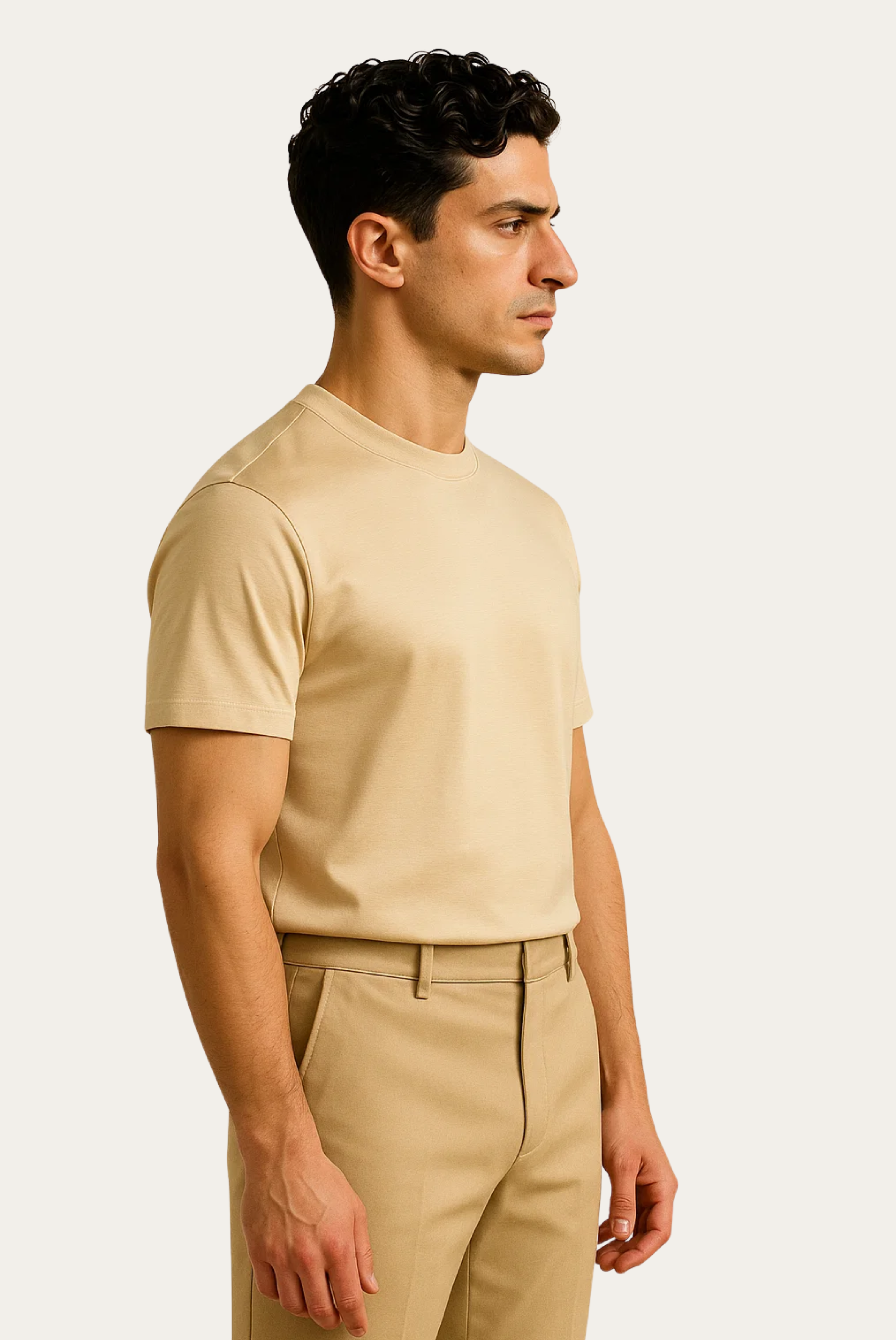 Creme İmparator Tişört MARTIN MILANO®