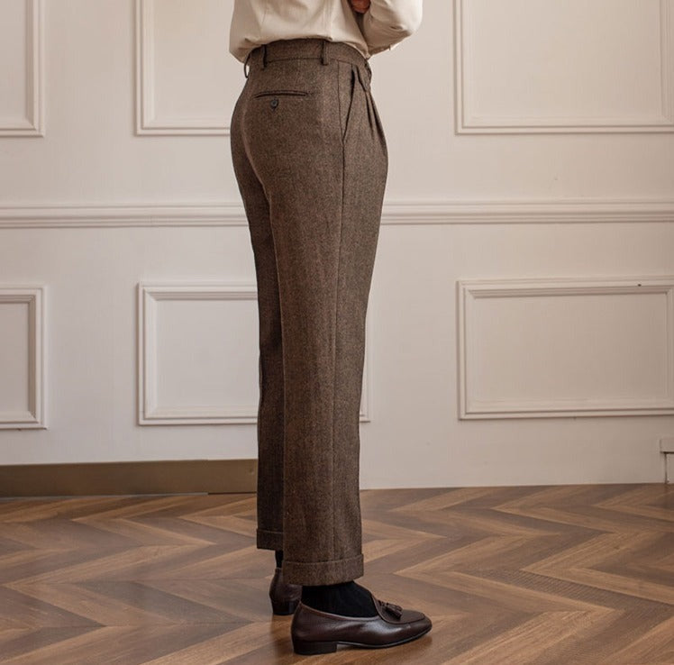 Winchester Herringbone Yün Pantolon