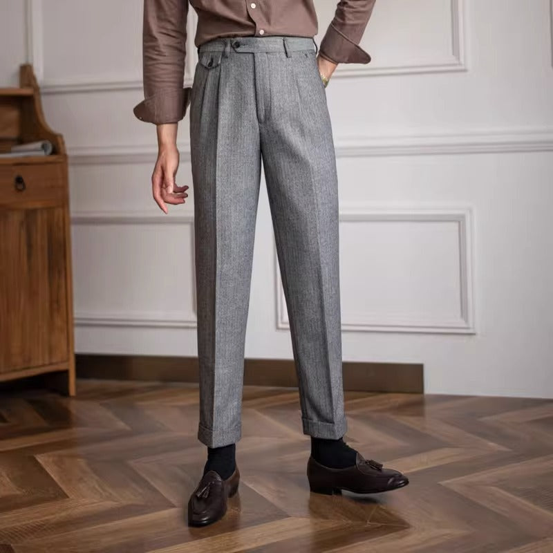 Winchester Herringbone Yün Pantolon