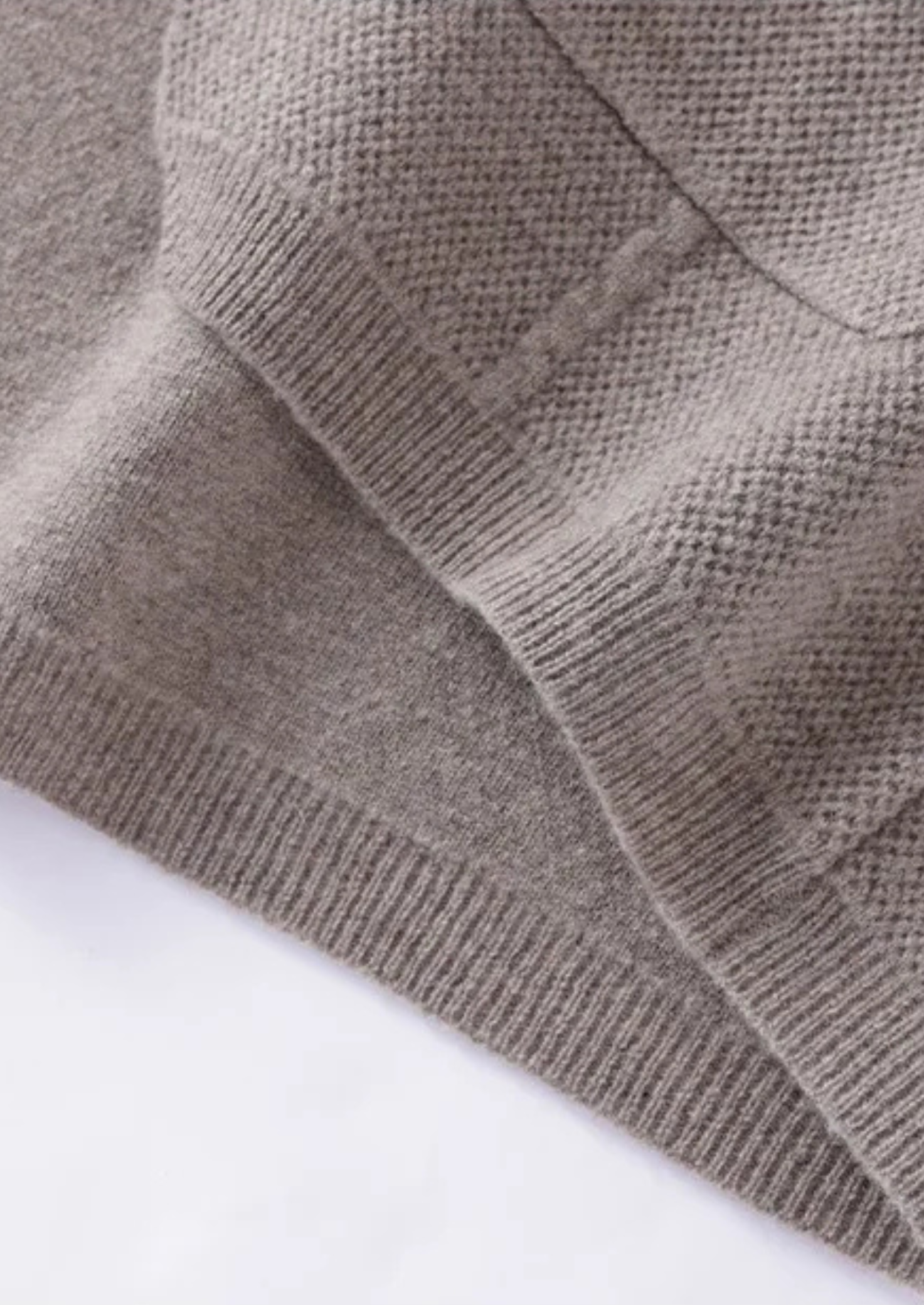 Saf Ekstra İnce Merino Yünü Düğmeli Overshirt