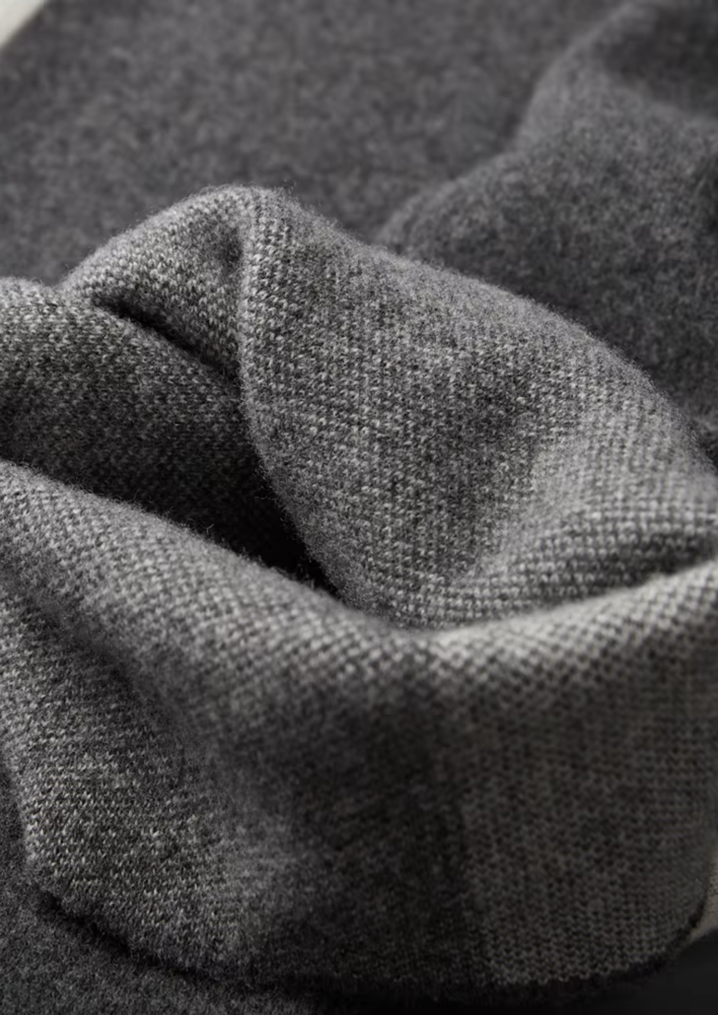 Saf Ekstra İnce Merino Yünü Oversize Pantolon