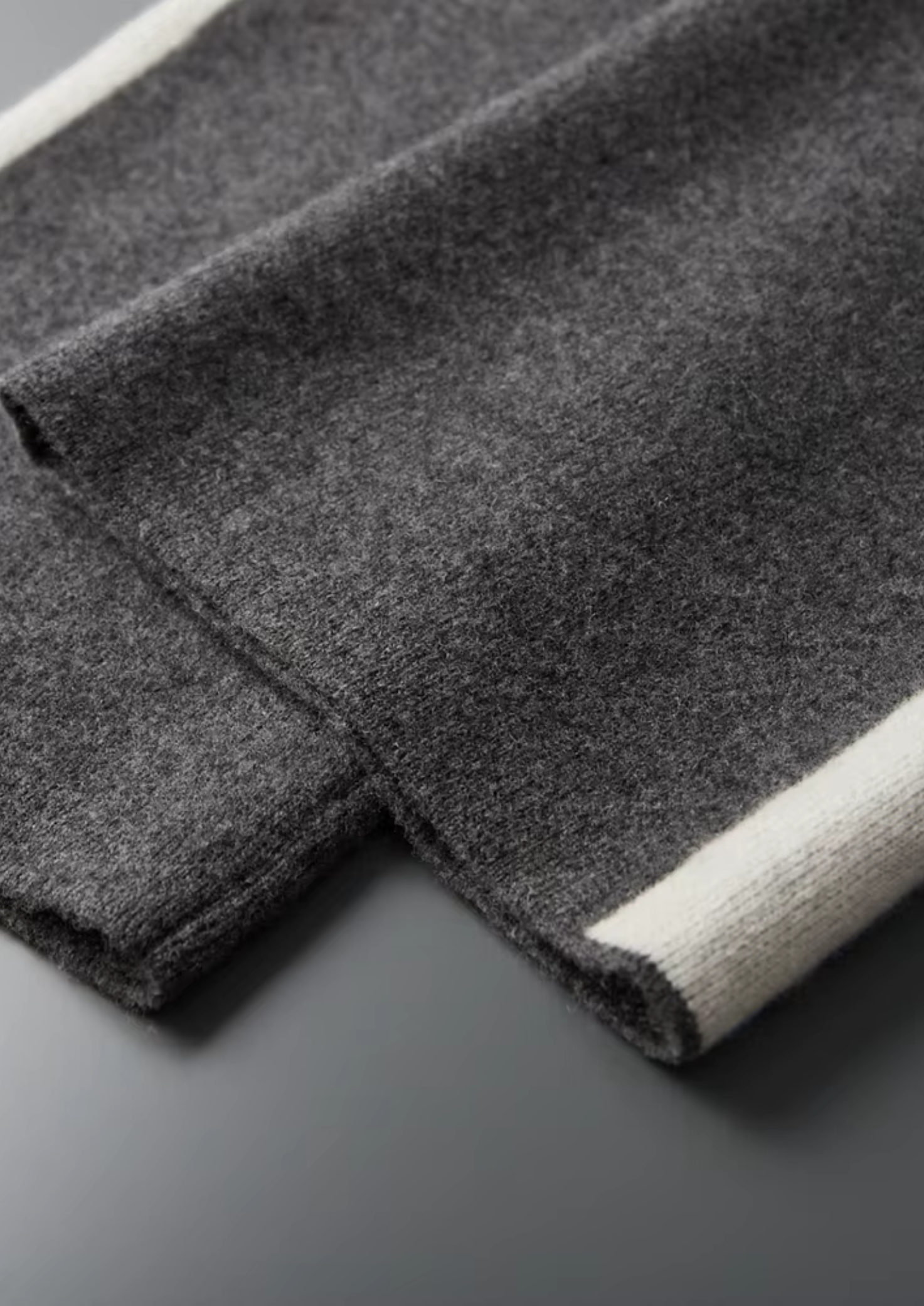 Saf Ekstra İnce Merino Yünü Oversize Pantolon