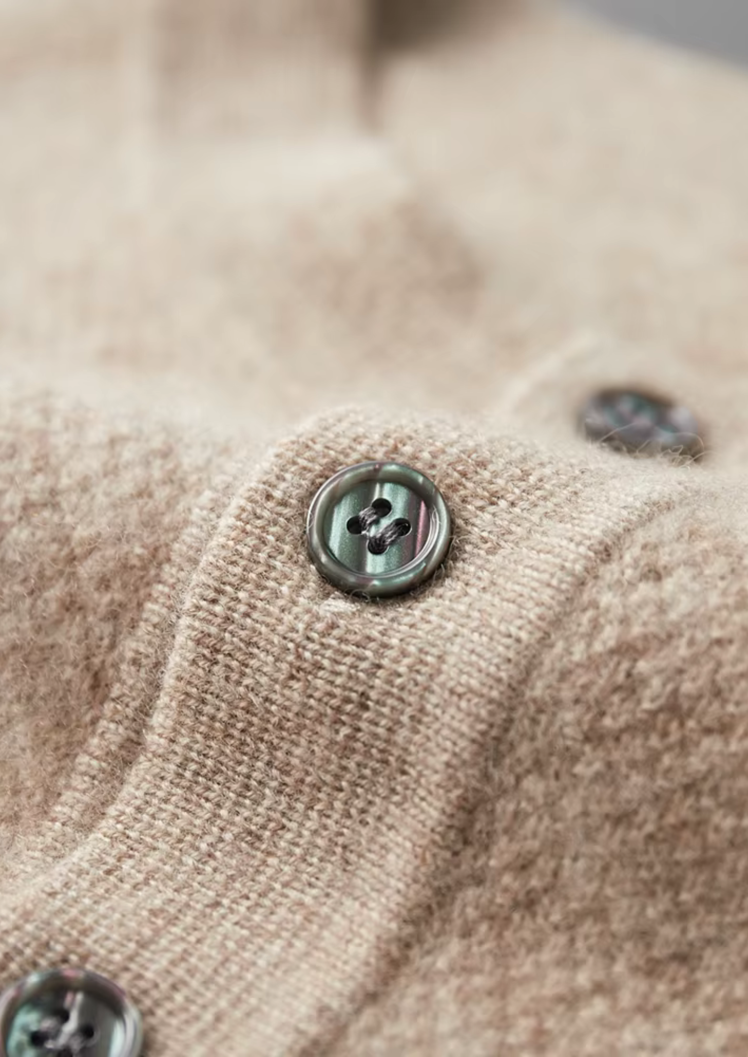 Premium Kaşmir Klasik Henley Kazak