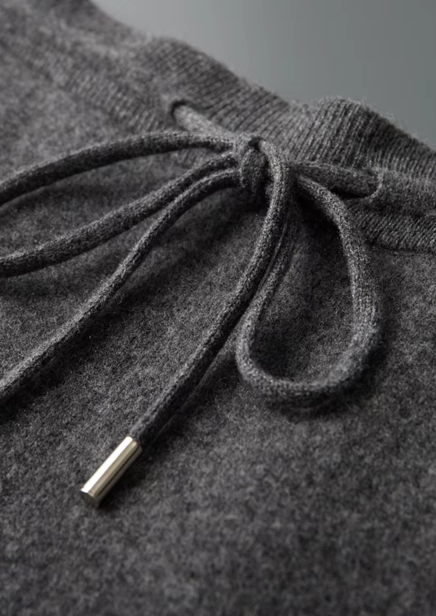 Saf Ekstra İnce Merino Yünü Oversize Pantolon
