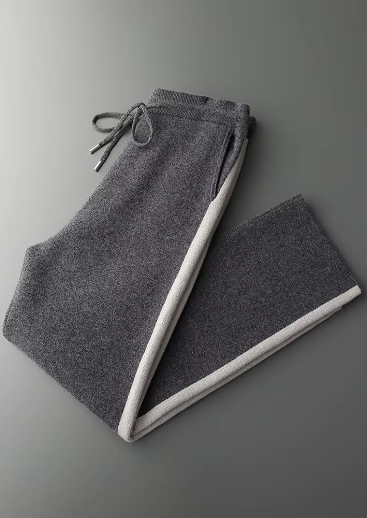 Saf Ekstra İnce Merino Yünü Oversize Pantolon