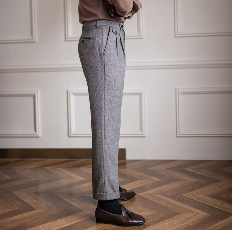 Winchester Herringbone Yün Pantolon