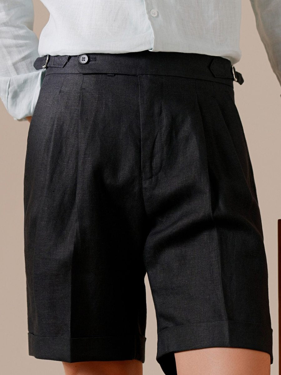 Capri Yüksek Bel %100 Keten Şort MARTIN MILANO®