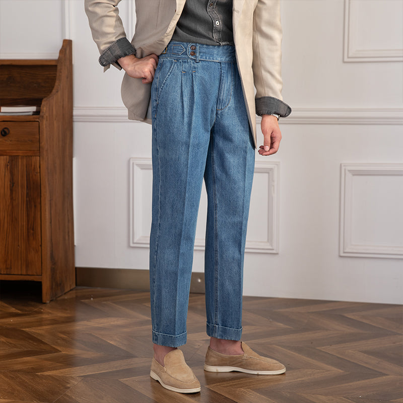 Denim Lorenzo Vintage Düz Kesim Pantolon