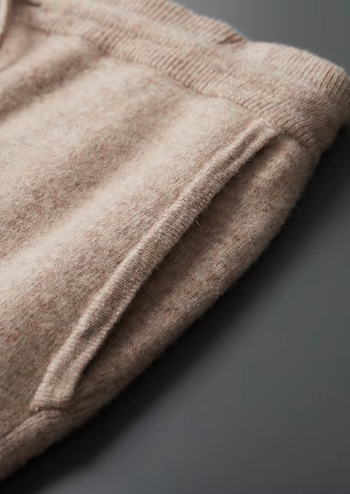 Saf Ekstra İnce Merino Yünü Relax Pantolon