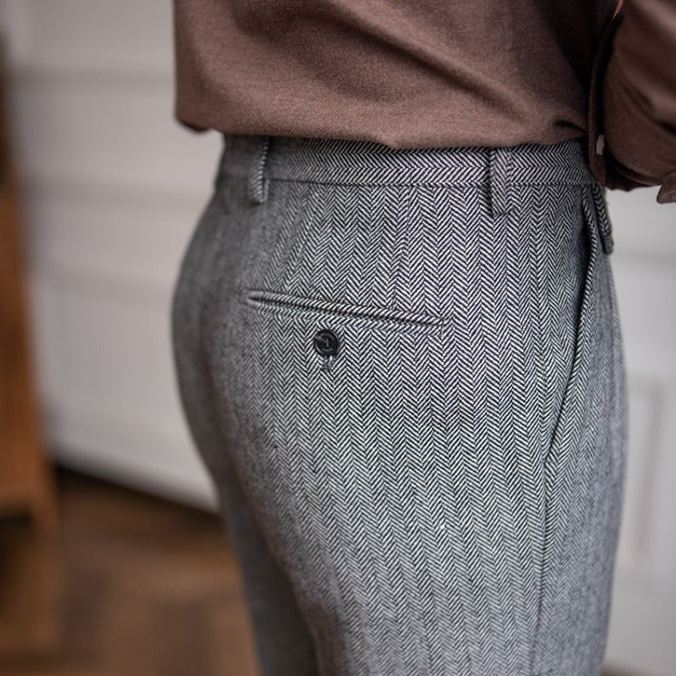Winchester Herringbone Yün Pantolon