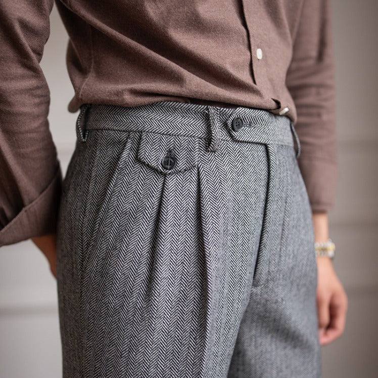 Winchester Herringbone Yün Pantolon