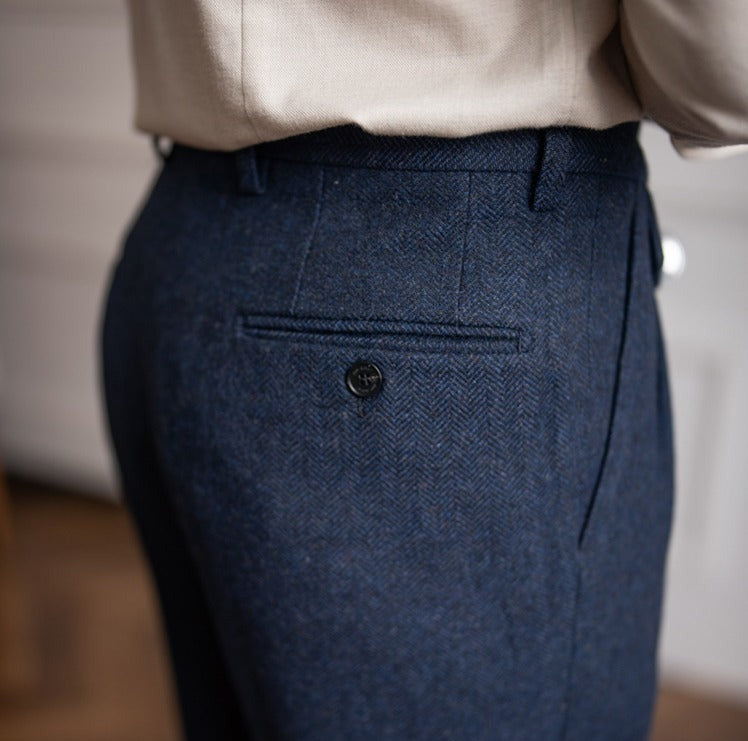 Winchester Herringbone Yün Pantolon