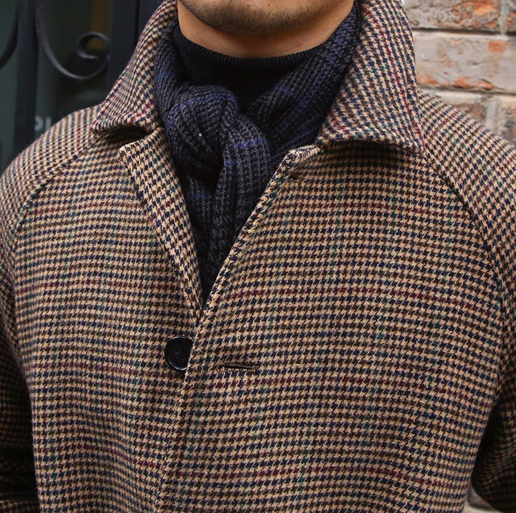 Soho Çiftliği Kemerli Yün Herringbone Trençkot