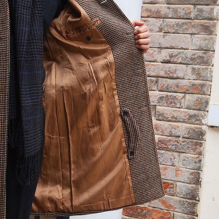 Soho Çiftliği Kemerli Yün Herringbone Trençkot