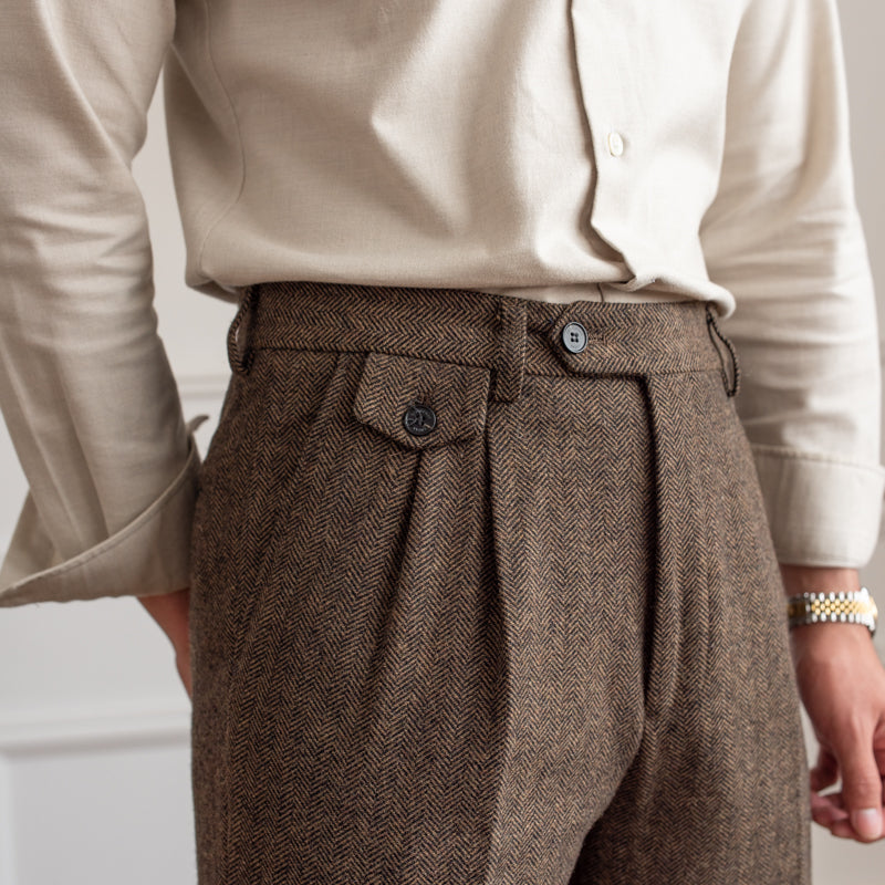 Winchester Herringbone Yün Pantolon