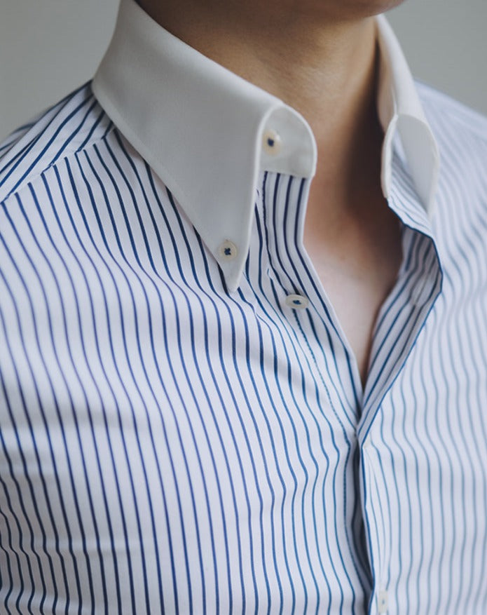 İş Slim Fit Çizgili Gömlek