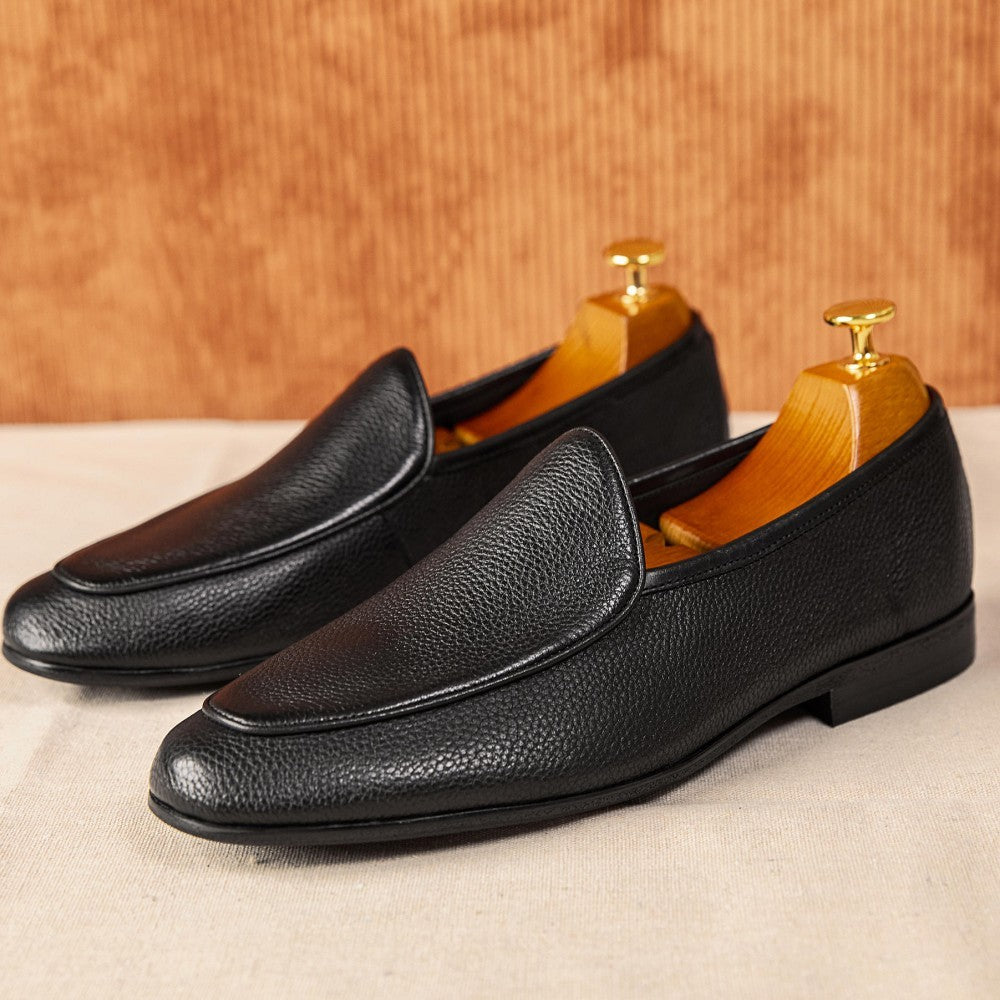 Paris Nappa Düğmeli Belçika Loafer