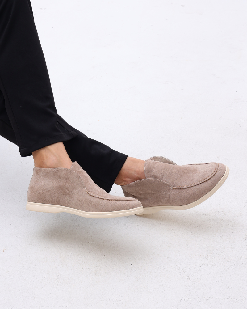 Yüksek Süet Loaferlar