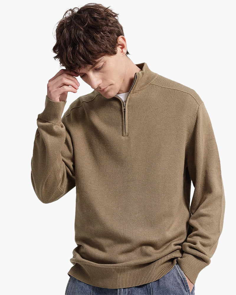 %100 Merino Yün Fermuarlı