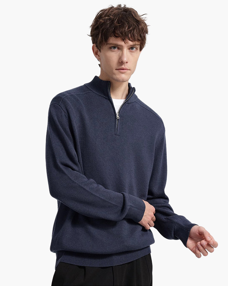 %100 Merino Yün Fermuarlı