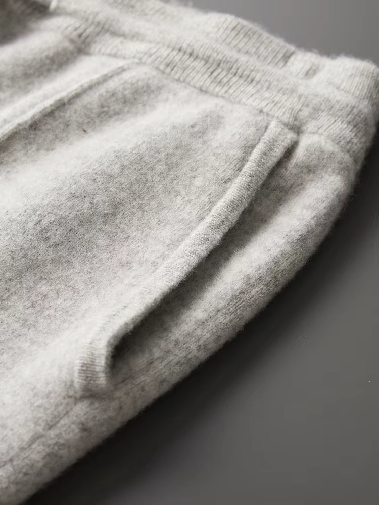 Saf Ekstra İnce Merino Yünü Relax Pantolon