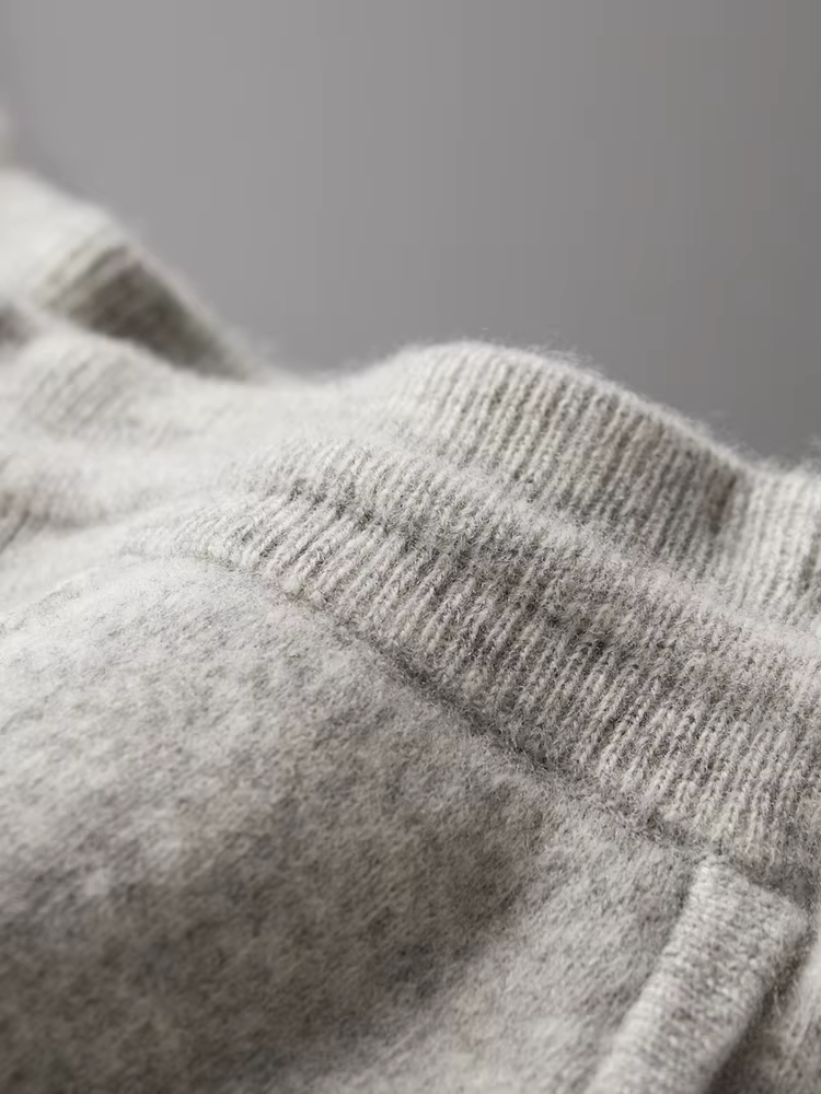 Saf Ekstra İnce Merino Yünü Relax Pantolon