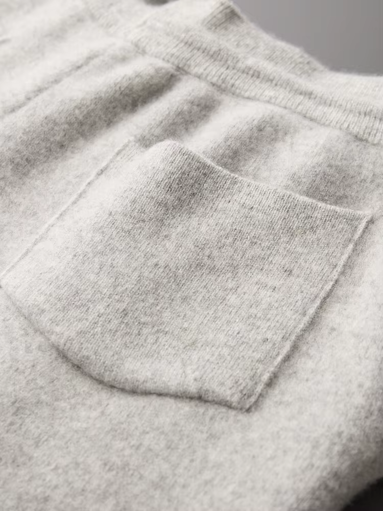 Saf Ekstra İnce Merino Yünü Relax Pantolon