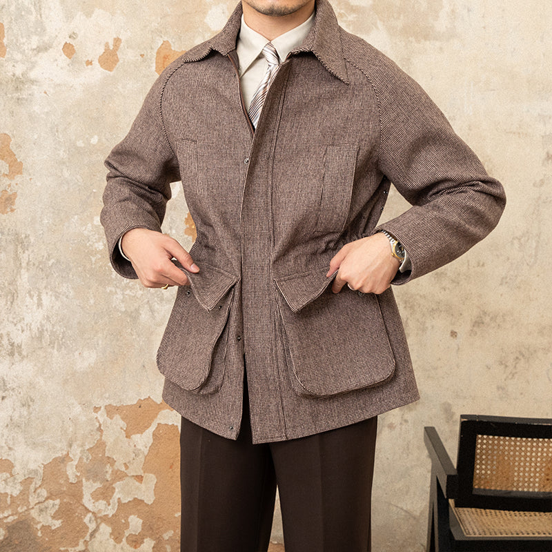 Enzo Yün Houndstooth Kaban