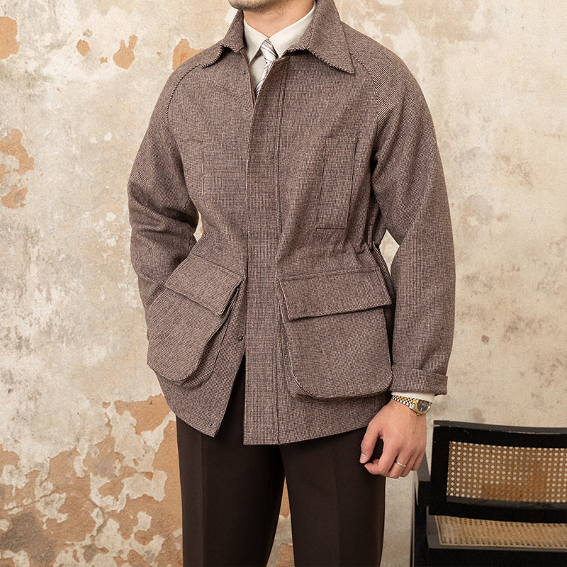 Enzo Yün Houndstooth Kaban