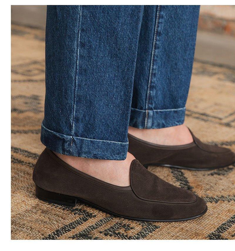 Barcelona Pamuk Pilili Düz Kesim Kot Pantolon - Martin Milano