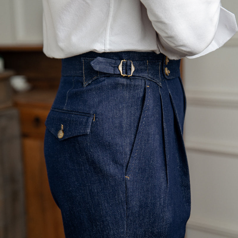 Roma Denim Çift Katlı Klasik Pantolon