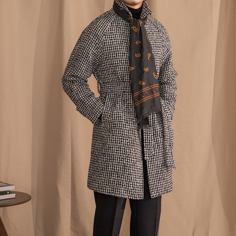 Yün Houndstooth Kaban