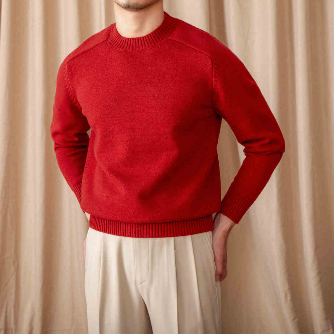 Basic Çizgili Triko Kazak