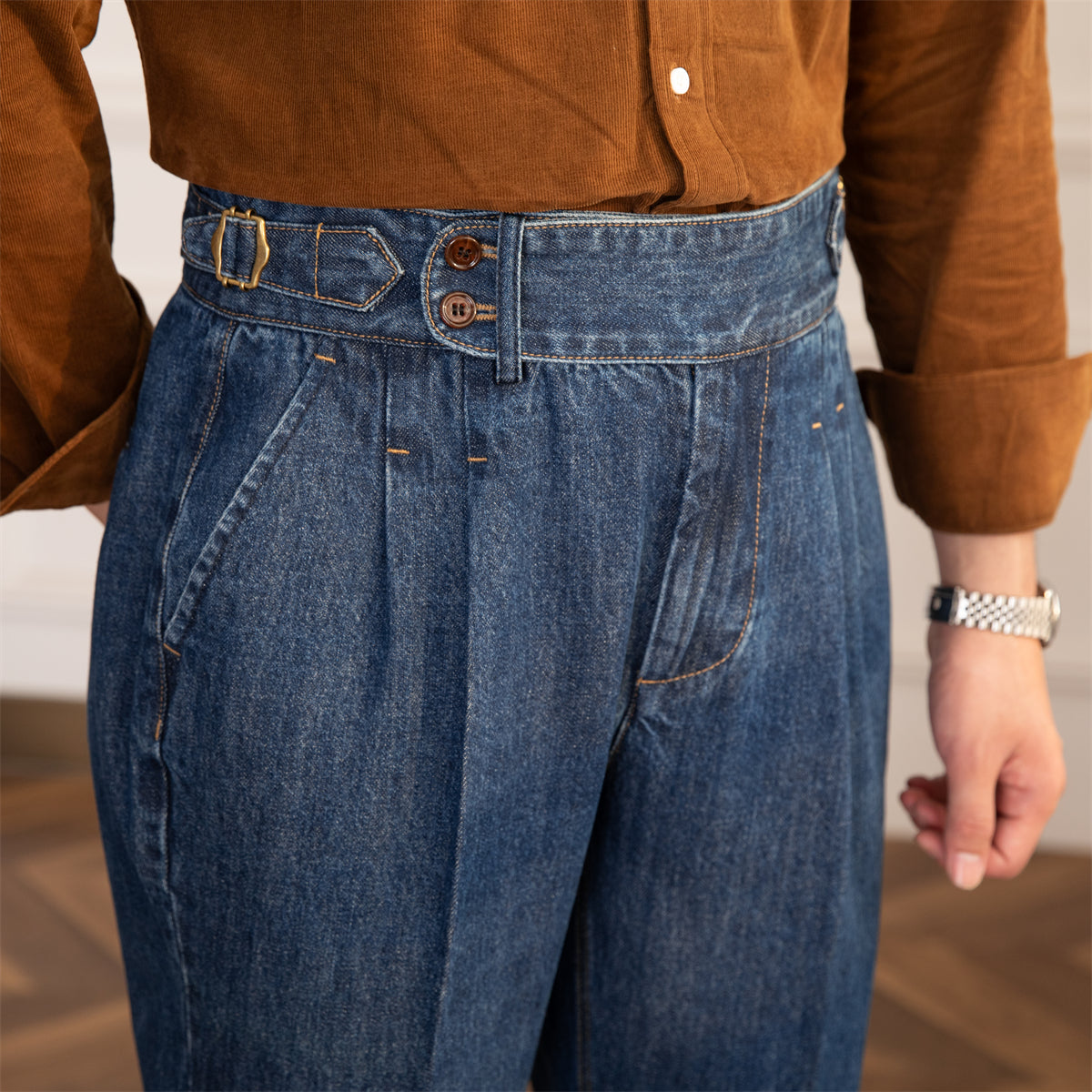 Denim Lorenzo Vintage Düz Kesim Pantolon