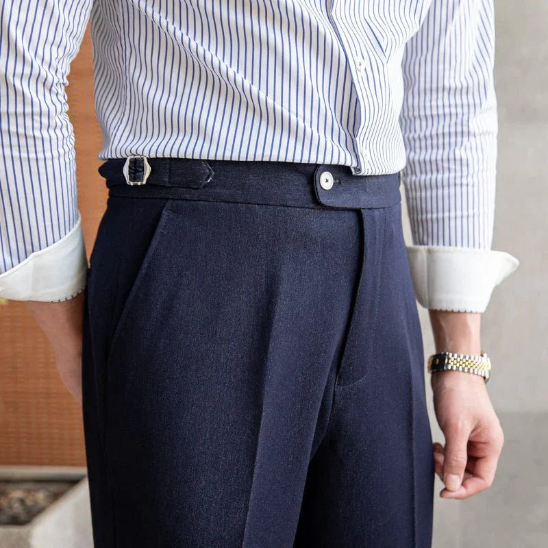 Dolce Elastik Düz Kesim Kumaş Pantolon - Martin Milano