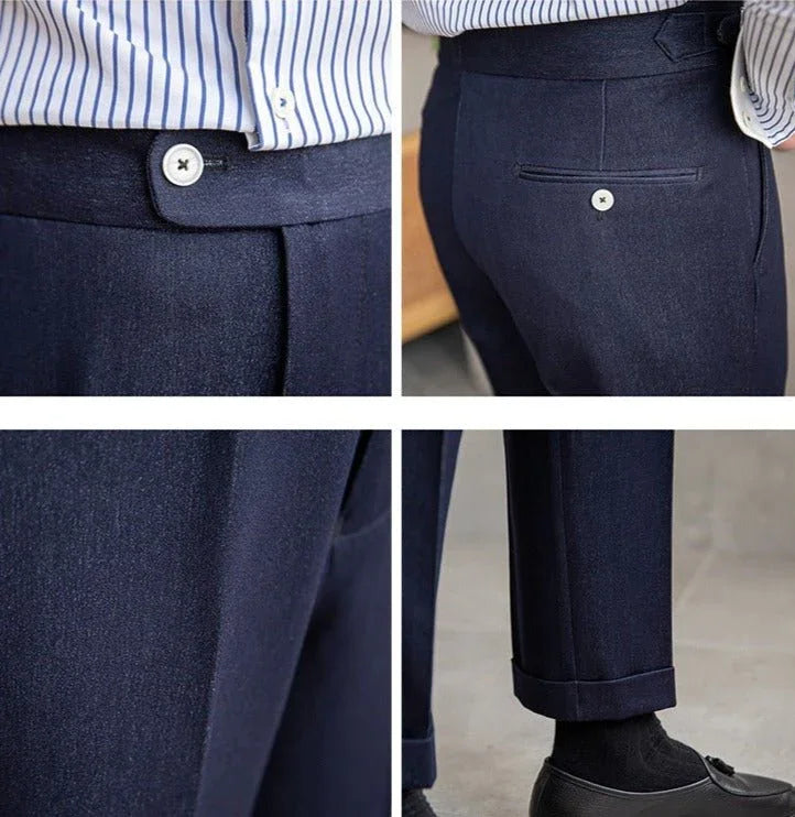 Dolce Elastik Düz Kesim Kumaş Pantolon - Martin Milano