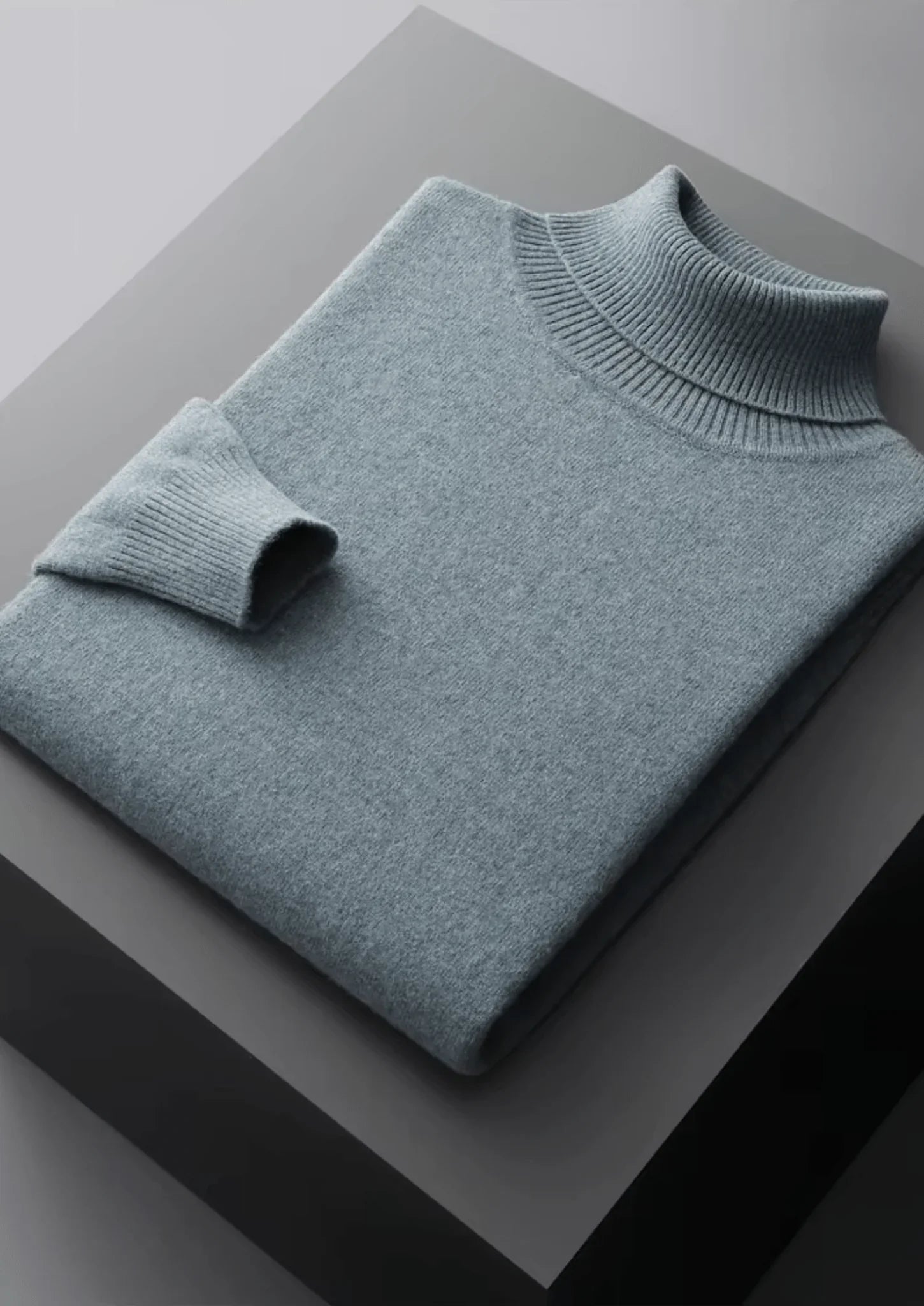 Ekstra İnce Merino Yünü Boğazlı Kazak - Martin Milano