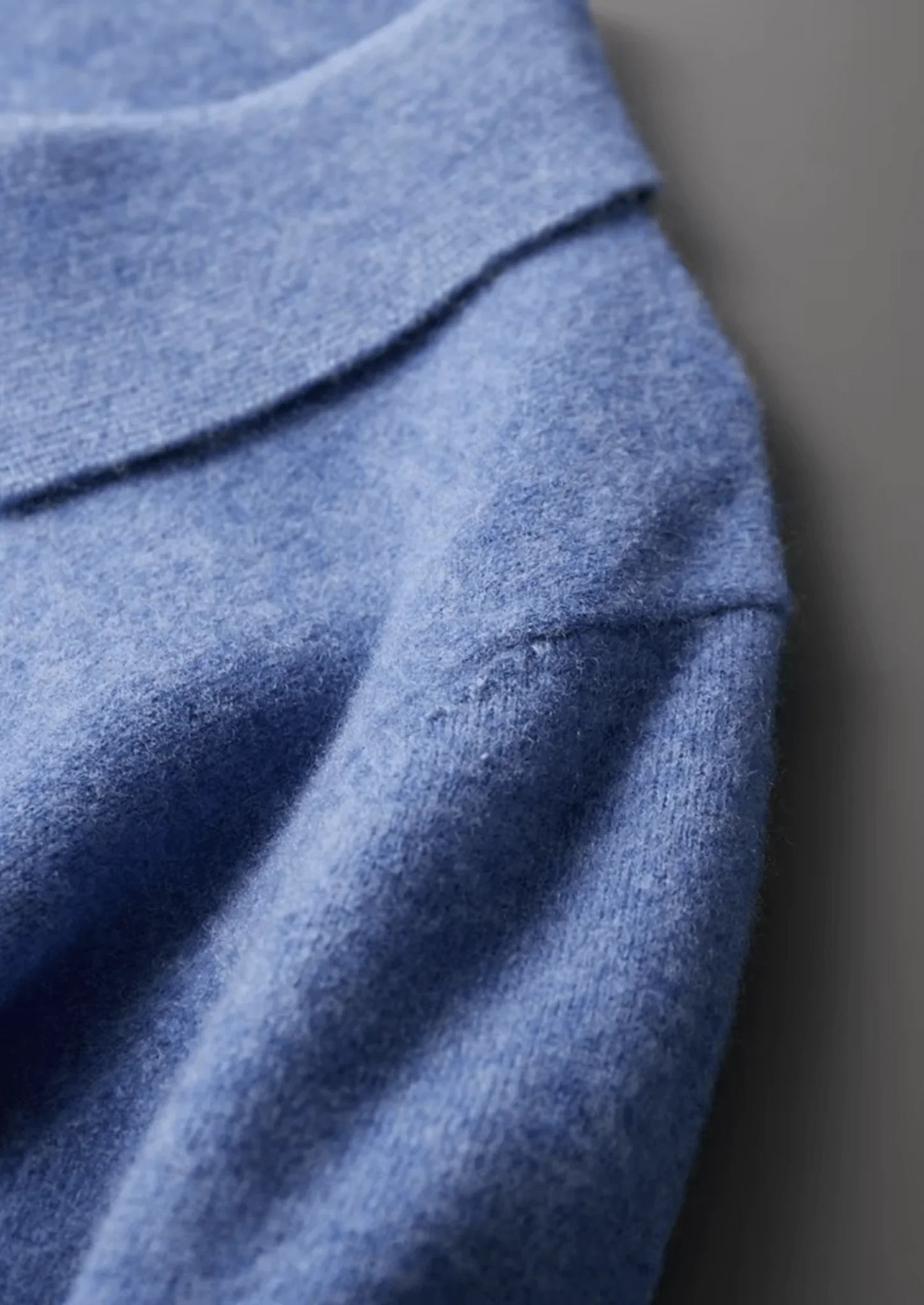 Ekstra İnce Merino Yünü Yarım Fermuarlı Polo Kazak - Martin Milano