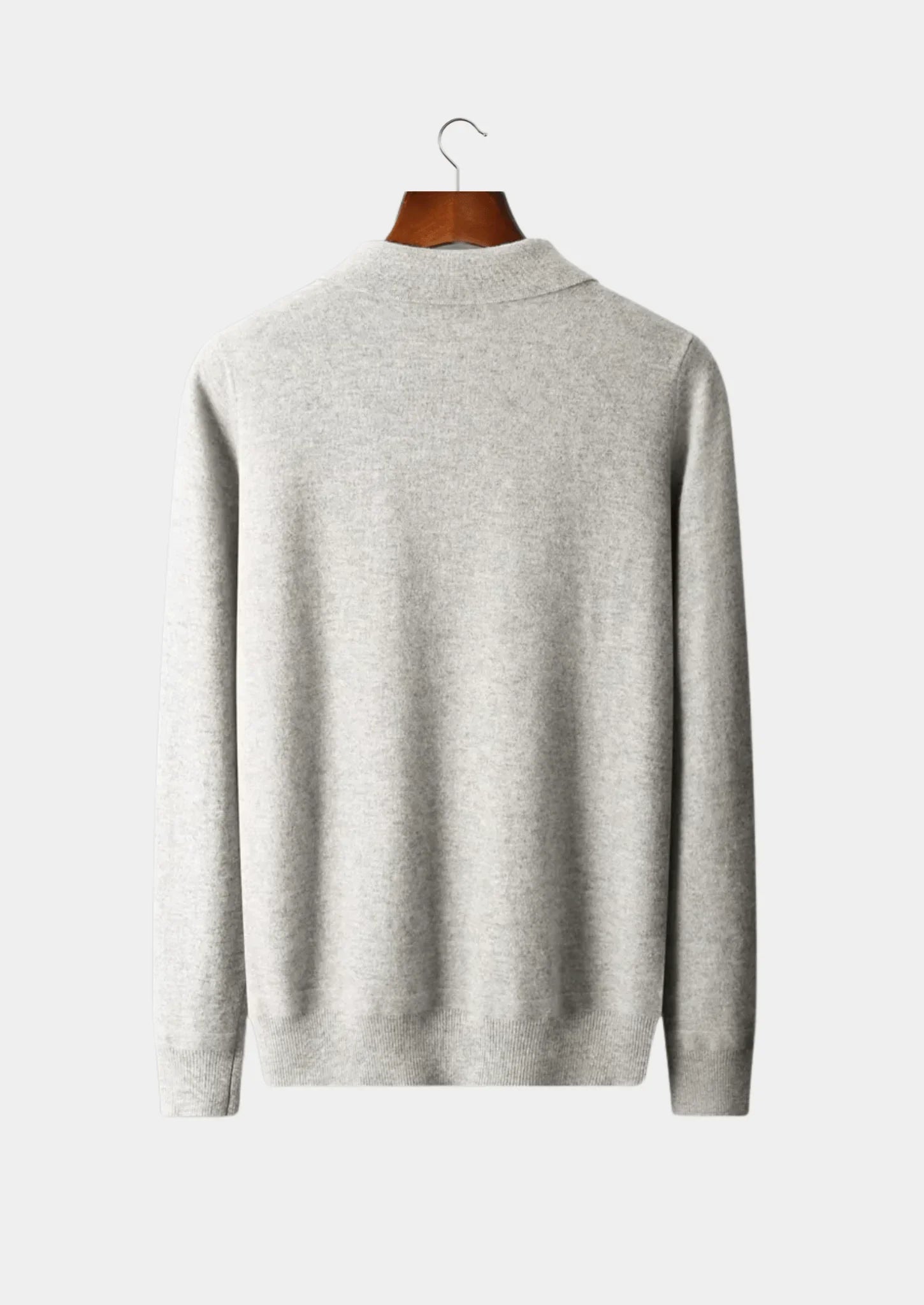 Ekstra İnce Merino Yünü Yarım Fermuarlı Polo Kazak - Martin Milano