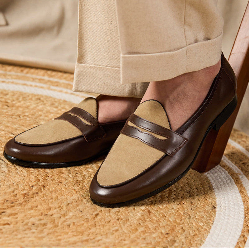 El İşçiliği Deri Belçika Loafer