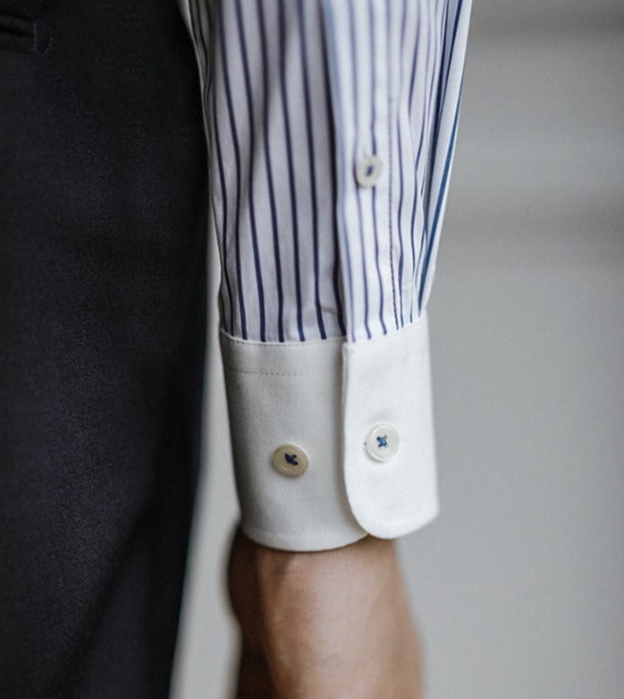 İş Slim Fit Çizgili Gömlek